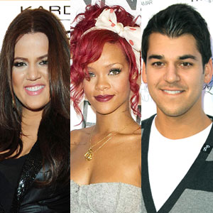 Khloe Kardashian, Rihanna, Rob Kardashian Khloe Kardashian, Rihanna, Rob Kardashian